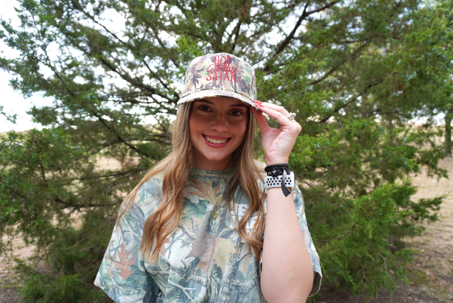 Not Today Satan Trucker Hat