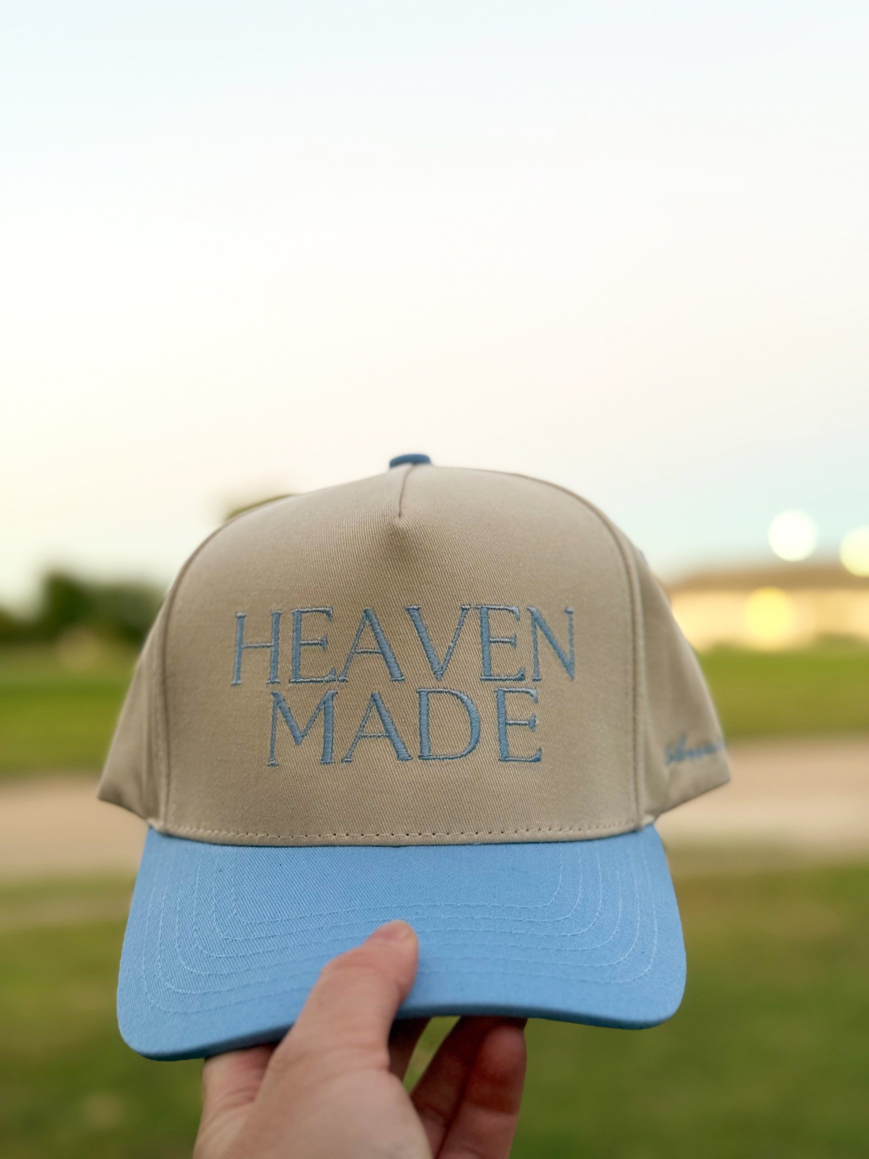 Heaven Made Trucker Hat with Colossians 1:16 on the side